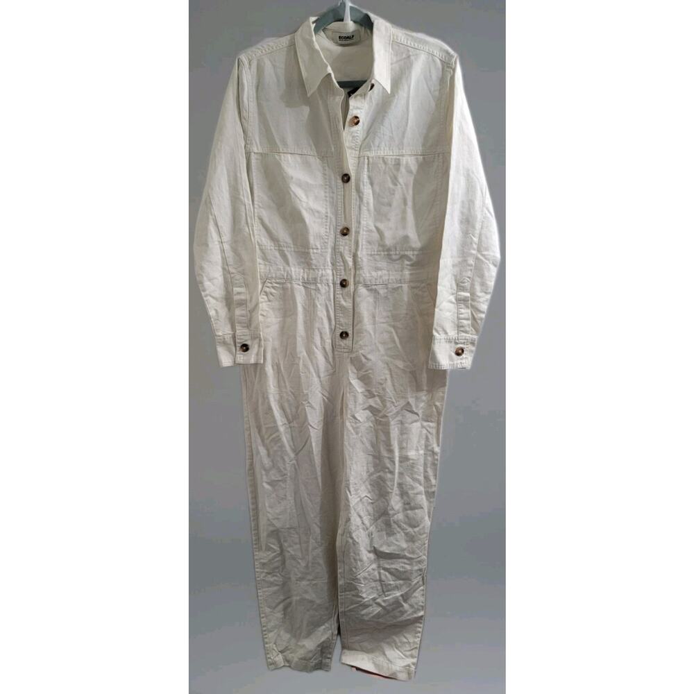 NWT Ecoalf Vegan Calcite Jumpsuit Sz M Organic Cotton Lyocell Linen Blend $229
